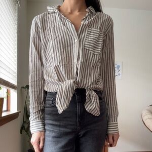 Madewell striped button up
